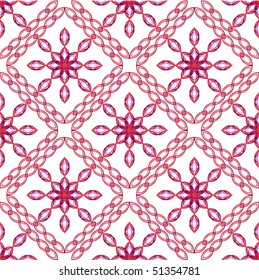 Seamless vector pattern. Abstract flower background.