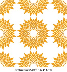 Seamless vector pattern. Abstract flower background.
