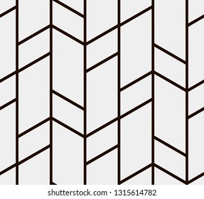 Seamless vector pattern. Abstract geometric background.  Monochrome stylish texture  