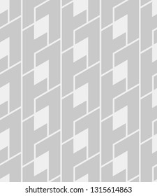 Seamless vector pattern. Abstract geometric background.  Monochrome stylish texture  