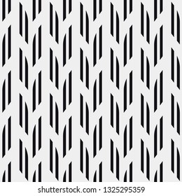 Seamless vector pattern. Abstract geometric background.  Monochrome stylish texture  