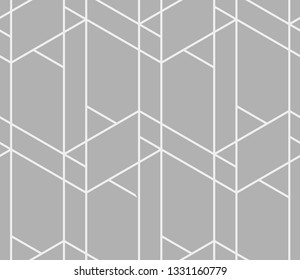 Seamless vector pattern. Abstract geometric background.  Monochrome stylish texture  