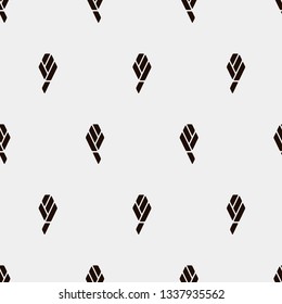Seamless vector pattern. Abstract geometric background.  Monochrome stylish texture  