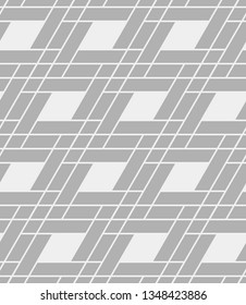 Seamless vector pattern. Abstract geometric background.  Monochrome stylish texture  