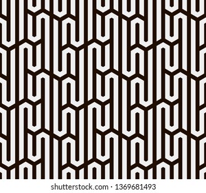 
Seamless vector pattern. Abstract geometric background.  Monochrome stylish texture  
