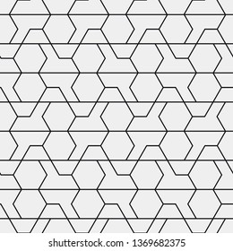 
Seamless vector pattern. Abstract geometric background.  Monochrome stylish texture  
