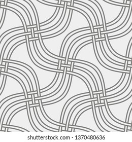 Seamless vector pattern. Abstract geometric background.  Monochrome stylish texture  