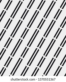Seamless vector pattern. Abstract geometric background.  Monochrome stylish texture  