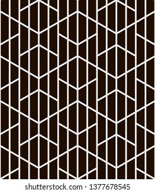 Seamless vector pattern. Abstract geometric background.  Monochrome stylish texture  