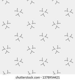 Seamless vector pattern. Abstract geometric background.  Monochrome stylish texture  