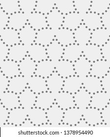 Seamless vector pattern. Abstract geometric background.  Monochrome stylish texture  