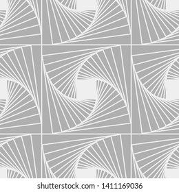 Seamless vector pattern. Abstract geometric background.  Monochrome stylish texture  