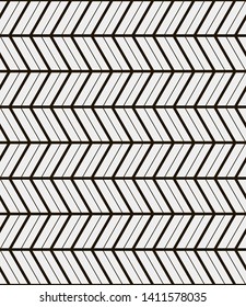 Seamless vector pattern. Abstract geometric background.  Monochrome stylish texture  