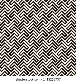 Seamless vector pattern. Abstract geometric background.  Monochrome stylish texture  