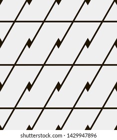 Seamless vector pattern. Abstract geometric background.  Monochrome stylish texture  