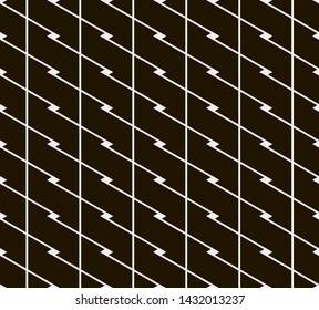 Seamless vector pattern. Abstract geometric background.  Monochrome stylish texture  