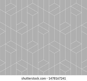 Seamless vector pattern. Abstract geometric background.  Monochrome stylish texture  