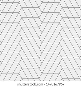 Seamless vector pattern. Abstract geometric background.  Monochrome stylish texture  