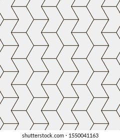 Seamless vector pattern. Abstract geometric background.  Monochrome stylish texture  