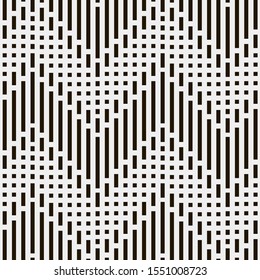 Seamless vector pattern. Abstract geometric background.  Monochrome stylish texture  
