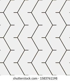 Seamless vector pattern. Abstract geometric background.  Monochrome stylish texture  