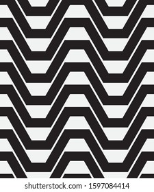 Seamless vector pattern. Abstract geometric background.  Monochrome stylish texture  
