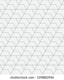 Seamless vector pattern. Abstract geometric background.  Monochrome stylish texture  