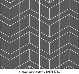 Seamless vector pattern. Abstract geometric background.  Monochrome stylish texture  