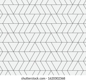 Seamless vector pattern. Abstract geometric background.  Monochrome stylish texture  
