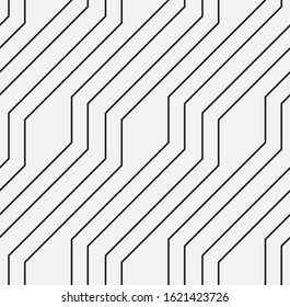 Seamless vector pattern. Abstract geometric  linear background.  Monochrome stylish texture  
