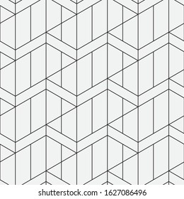 Seamless   vector pattern. Abstract geometric  background. Monochrome  stylish texture.