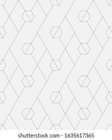 
Seamless   vector pattern. Abstract geometric hexagonal  background. Monochrome  stylish texture.
