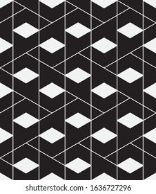 
Seamless   vector pattern. Abstract geometric  background. Monochrome  stylish texture.
