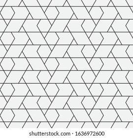 
Seamless   vector pattern. Abstract geometric linear background. Monochrome  stylish texture.
