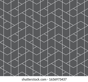 
Seamless   vector pattern. Abstract geometric linear background. Monochrome  stylish texture.
