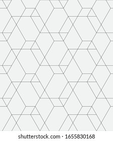 Seamless   vector pattern. Abstract geometric linear background. Monochrome  stylish texture.