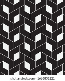 
Seamless   vector pattern. Abstract geometric background. Monochrome  stylish texture.

