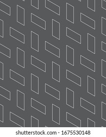 Seamless   vector pattern. Abstract geometric linear background. Monochrome  stylish texture.

