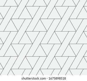 Seamless   vector pattern. Abstract geometric linear background. Monochrome  stylish texture.