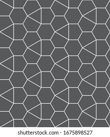 Seamless   vector pattern. Abstract geometric linear background. Monochrome  stylish texture.