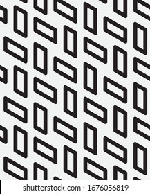 Seamless   vector pattern. Abstract geometric  background. Monochrome  stylish texture.