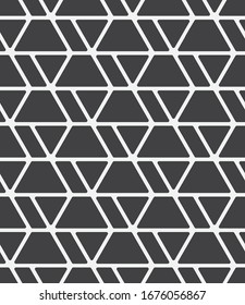Seamless   vector pattern. Abstract geometric  background. Monochrome  stylish texture.