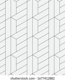 Seamless   vector pattern. Abstract geometric linear background. Monochrome  stylish texture.