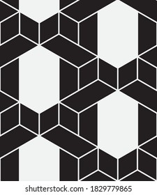 Seamless   vector pattern. Abstract geometric  background. Monochrome  stylish texture.