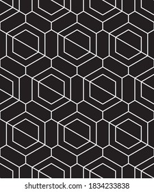 
Seamless   vector pattern. Abstract geometric  background. Monochrome  stylish texture.
