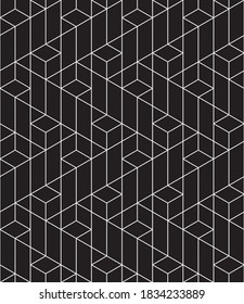 
Seamless   vector pattern. Abstract geometric  background. Monochrome  stylish texture.
