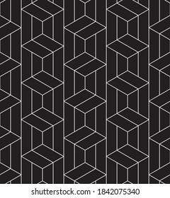
Seamless   vector pattern. Abstract geometric  background. Monochrome  stylish texture.
