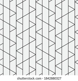 Seamless   vector pattern. Abstract geometric  background. Monochrome  stylish texture.