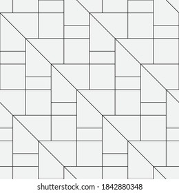 Seamless   vector pattern. Abstract geometric  background. Monochrome  stylish texture.