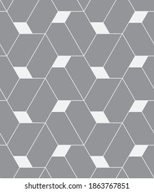 Seamless   vector pattern. Abstract geometric reticulate background. Monochrome  stylish texture.